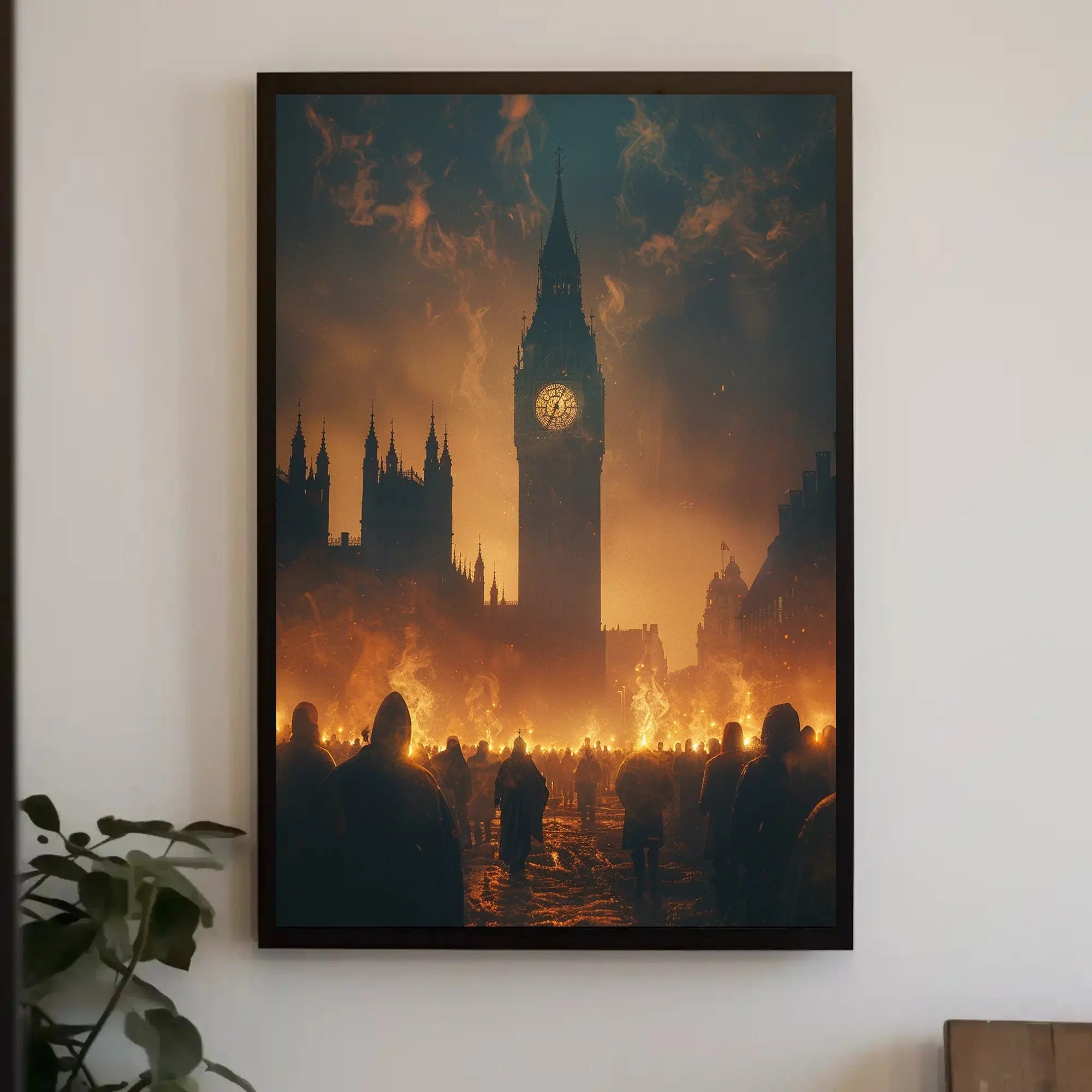 Dramatic Rebellion Scene London Historical or Propaganda Poster PosterGoat