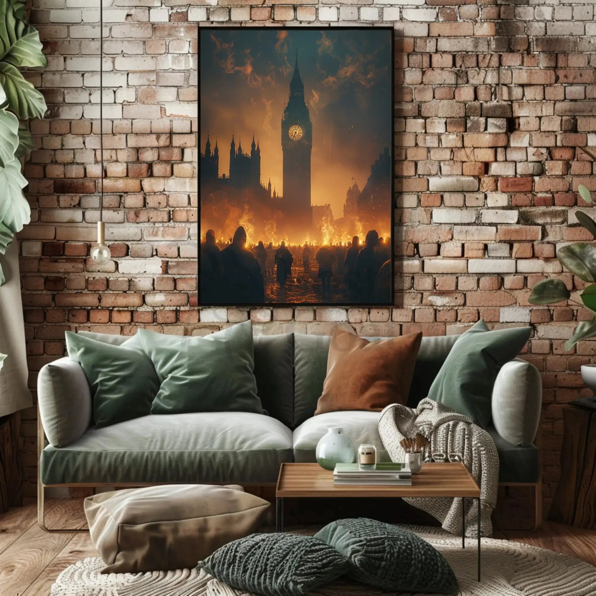 Dramatic Rebellion Scene London Historical or Propaganda Poster PosterGoat