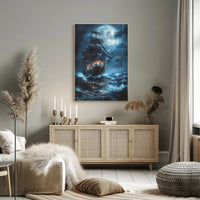 Dramatic Sailing Ship Adventure Artistic or Pop Culture Poster PosterGoat