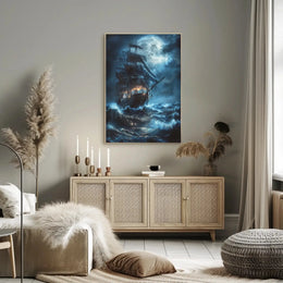 Dramatic Sailing Ship Adventure Artistic or Pop Culture Poster PosterGoat