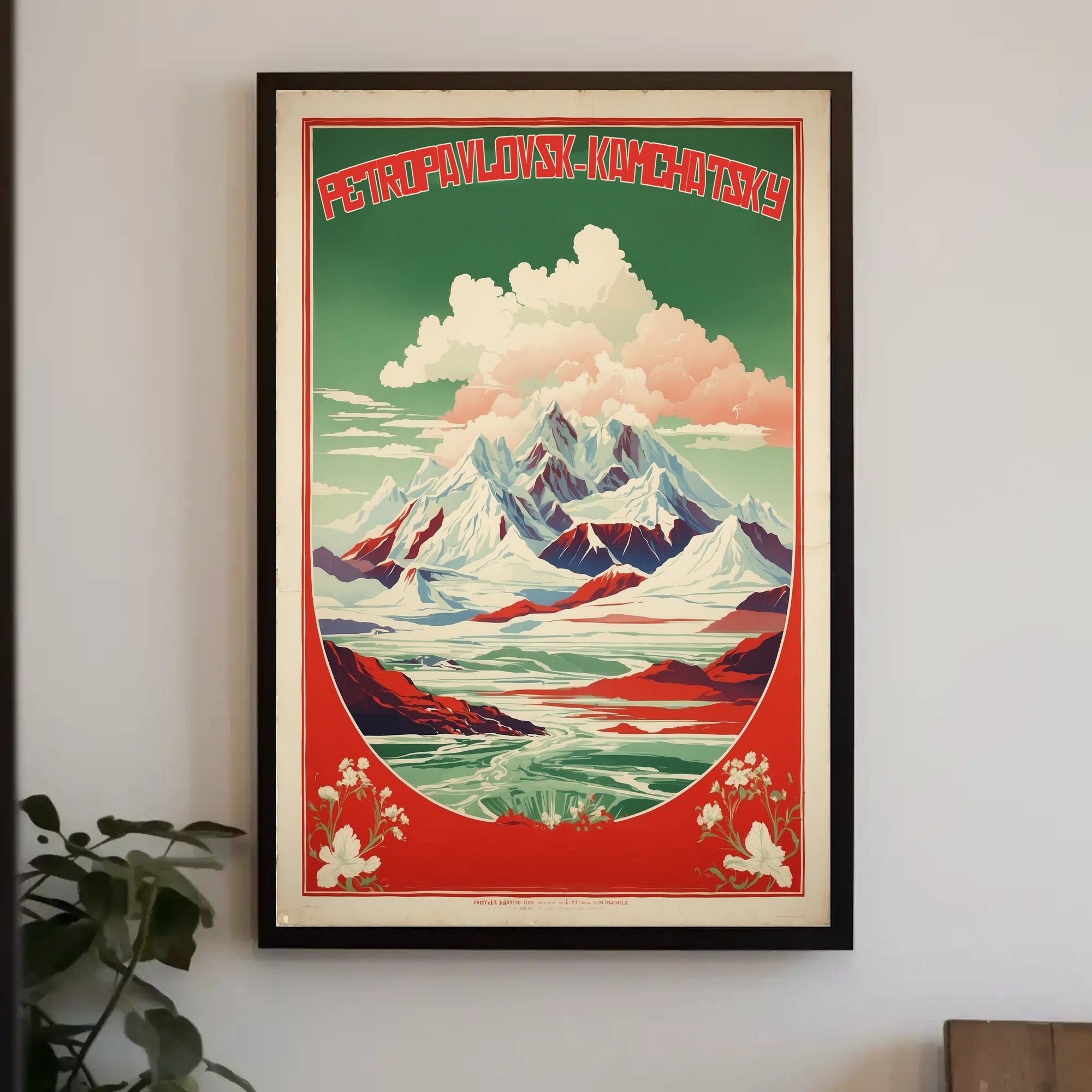 Dramatic Vintage Landscape Adventure Travel Poster PosterGoat