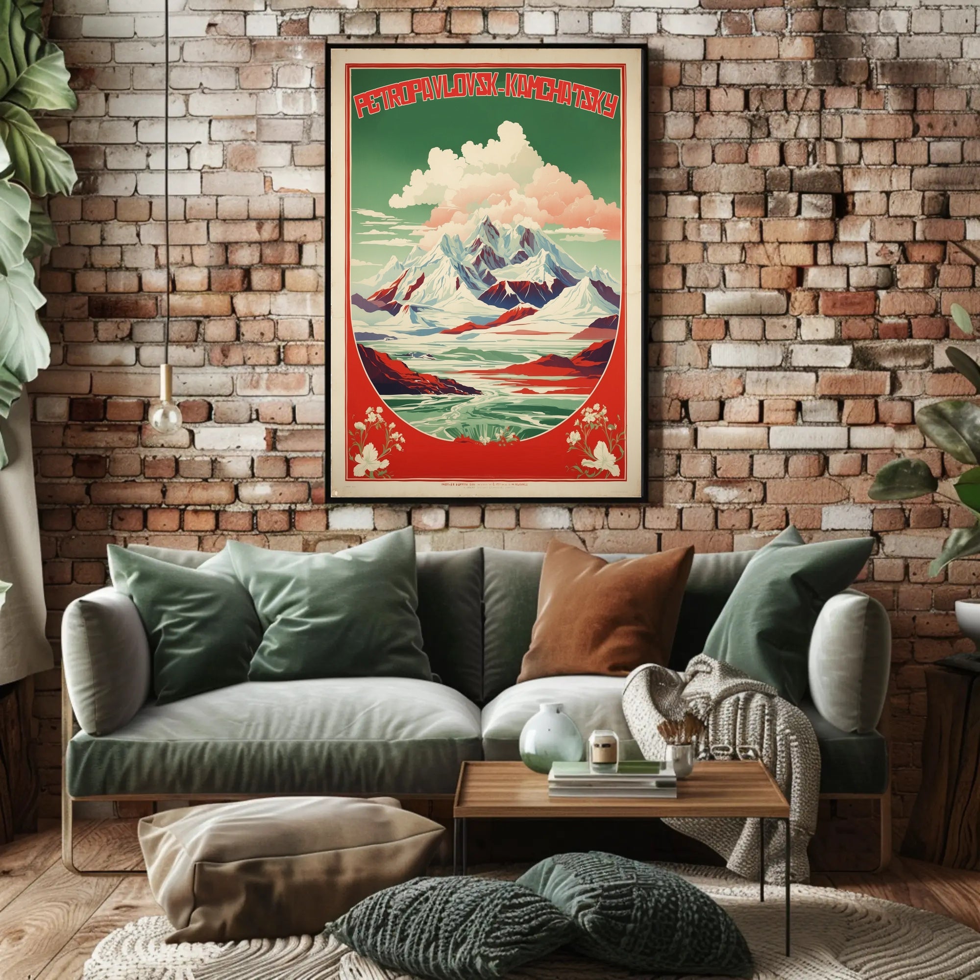 Dramatic Vintage Landscape Adventure Travel Poster PosterGoat