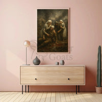 Dramatic World War I Battlefield Scene Historical Poster PosterGoat