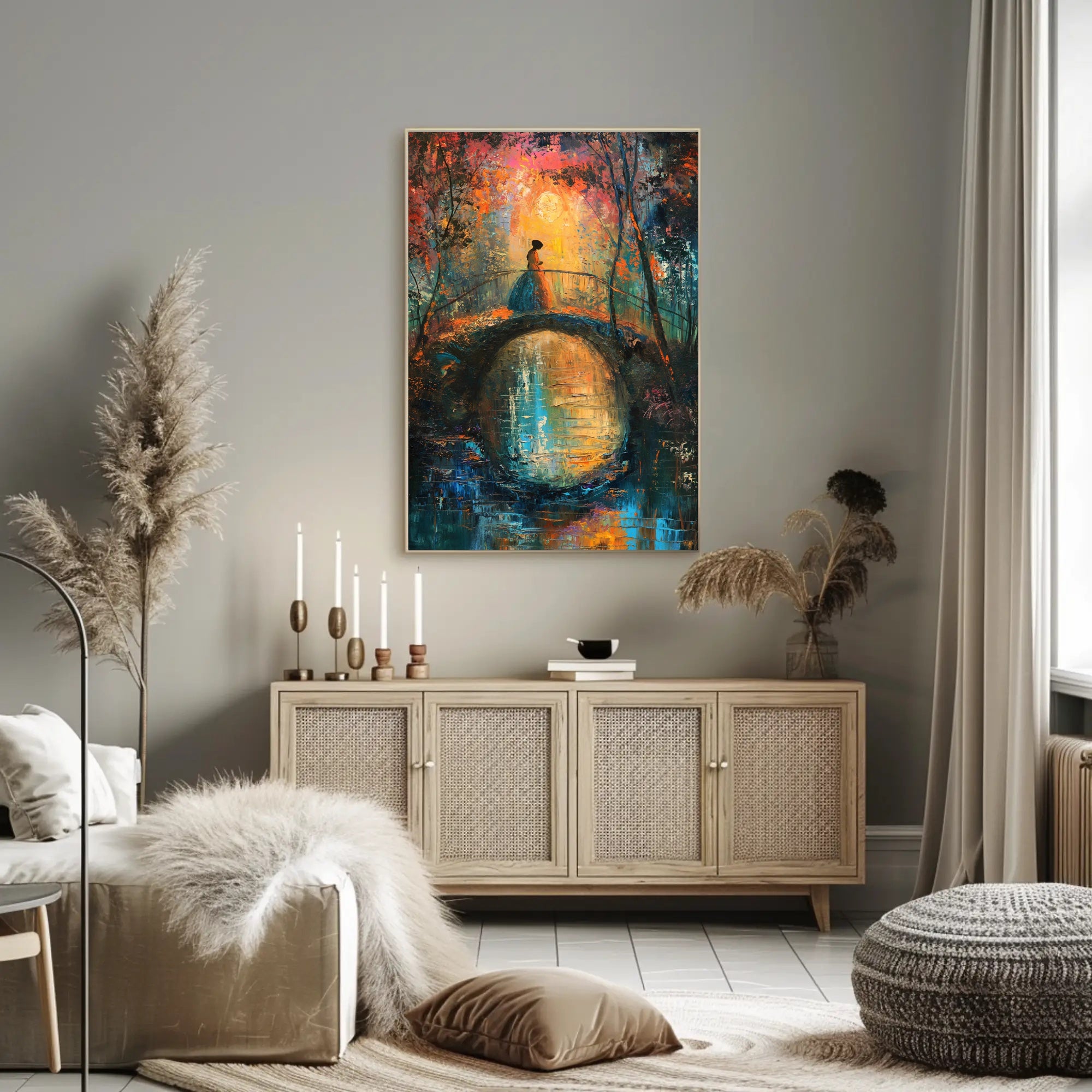 Dreamlike Bridge: Artistic Poster PosterGoat
