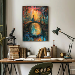 Dreamlike Bridge: Artistic Poster PosterGoat