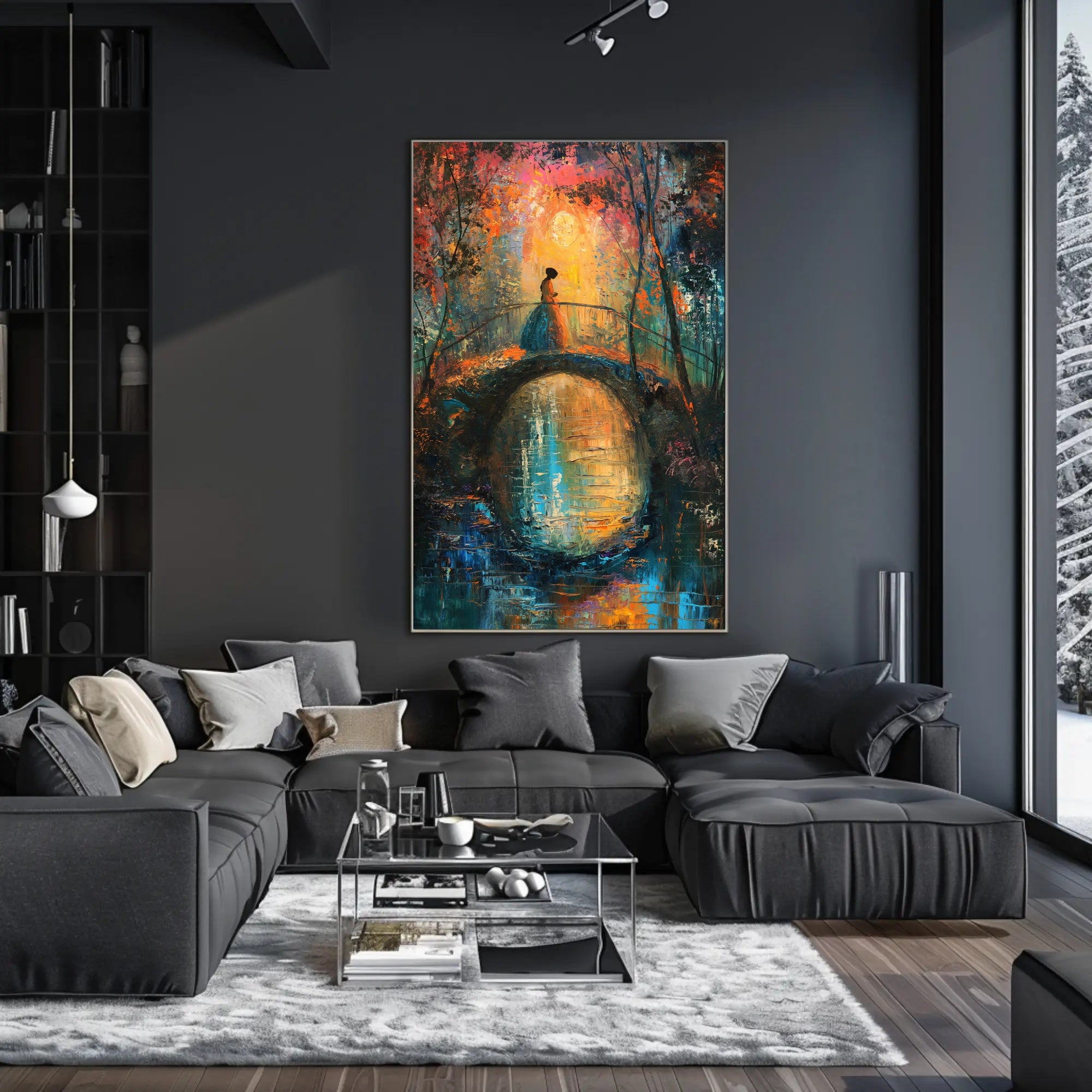 Dreamlike Bridge: Artistic Poster PosterGoat