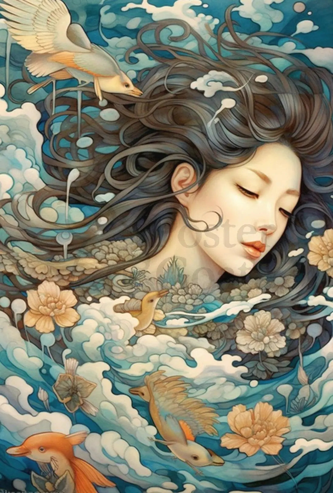 Dreamlike Tranquility Fantasy Art Artistic Poster PosterGoat