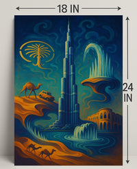 Dreamscape Of Dubai Poster PosterGoat