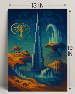 Dreamscape Of Dubai Poster PosterGoat