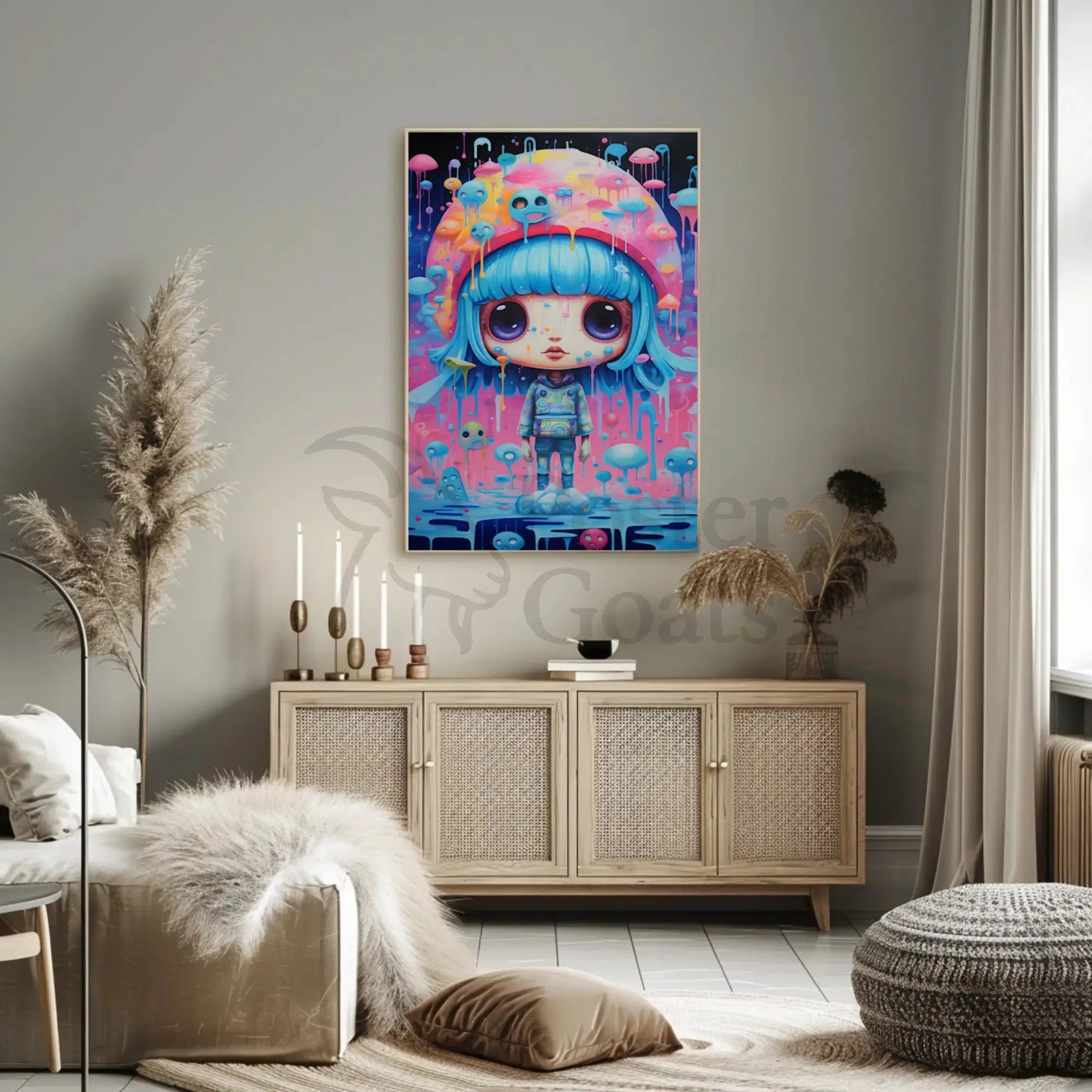 Dreamy Childlike Fantasy Art Pop Culture Poster PosterGoat