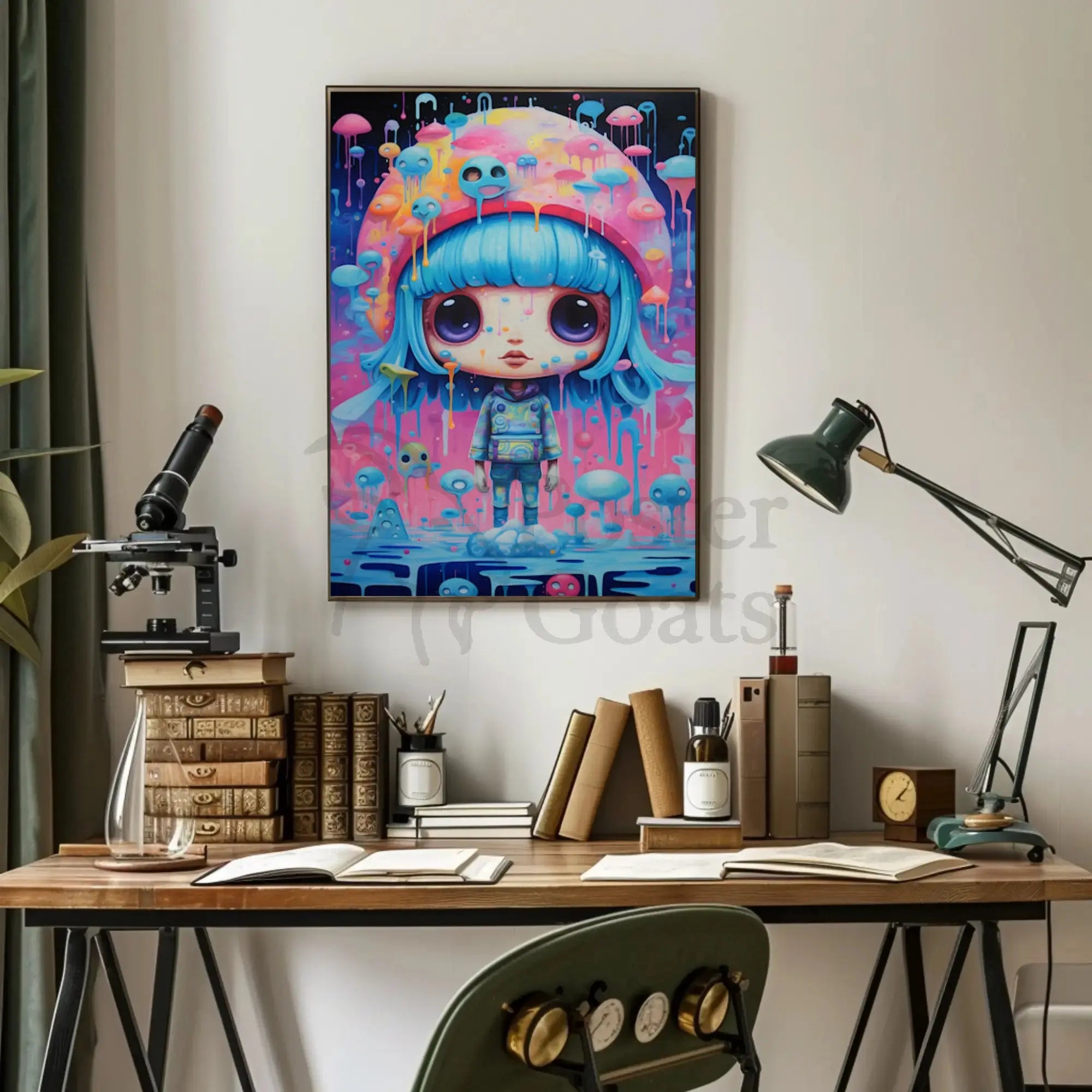 Dreamy Childlike Fantasy Art Pop Culture Poster PosterGoat