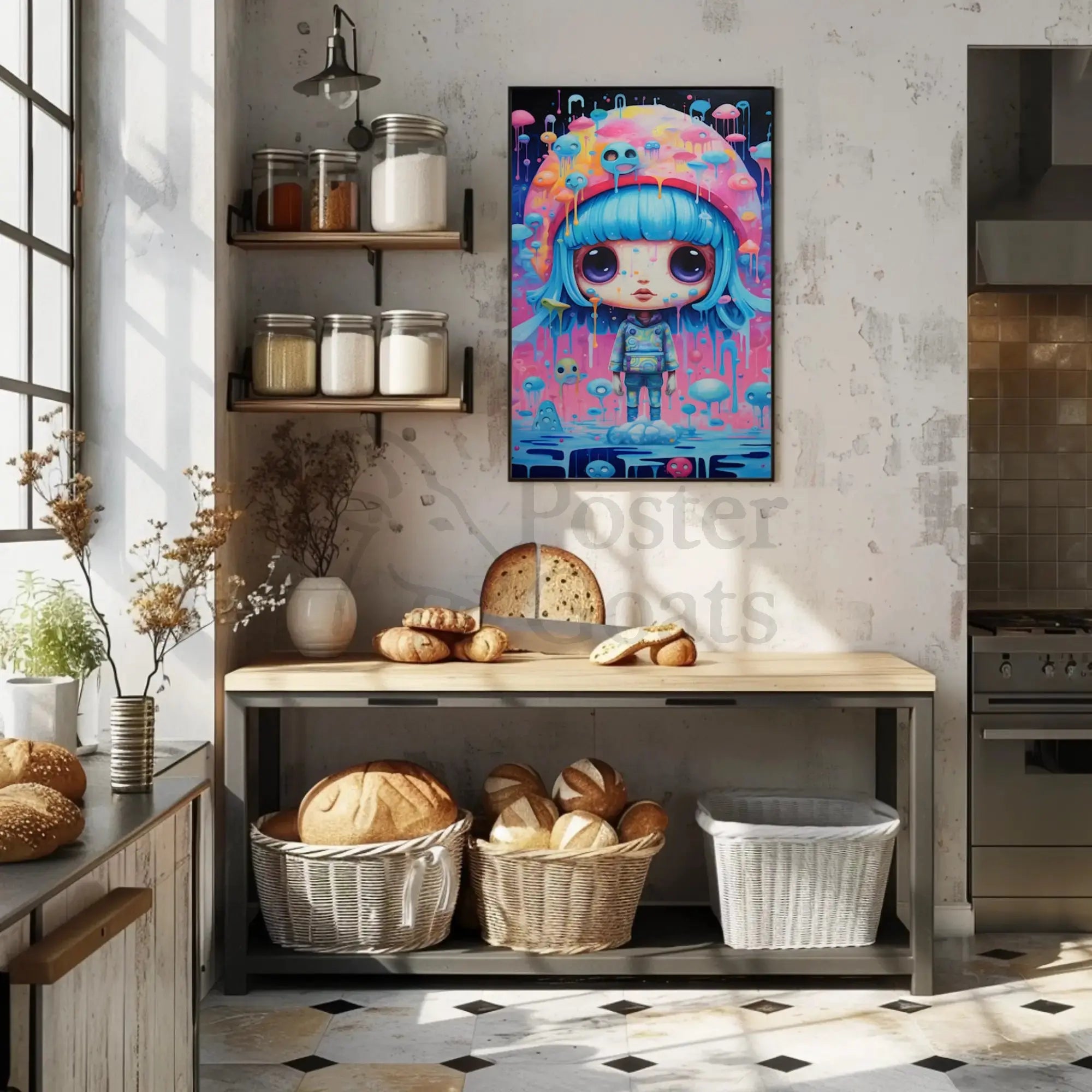 Dreamy Childlike Fantasy Art Pop Culture Poster PosterGoat