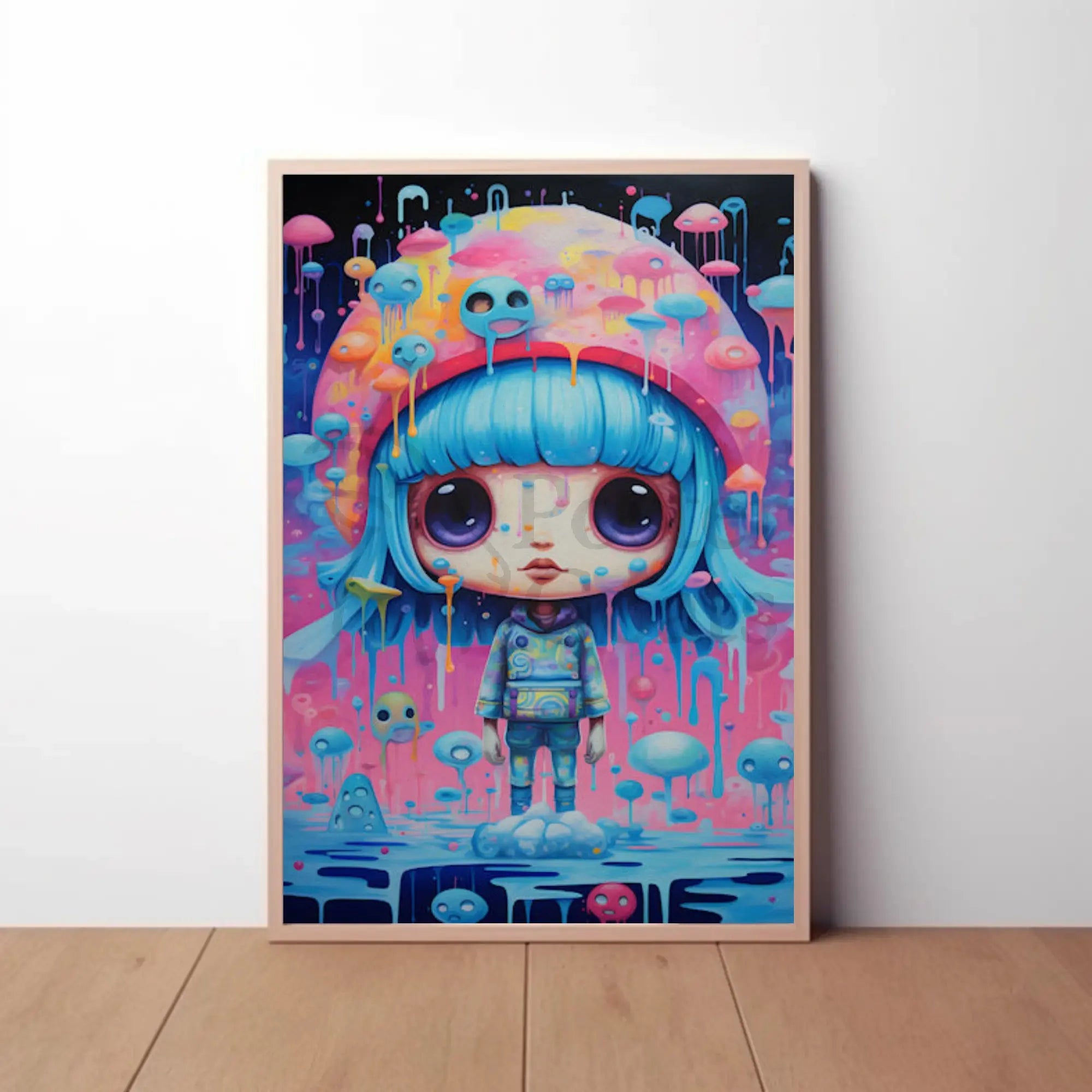 Dreamy Childlike Fantasy Art Pop Culture Poster PosterGoat