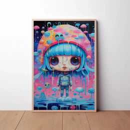 Dreamy Childlike Fantasy Art Pop Culture Poster PosterGoat