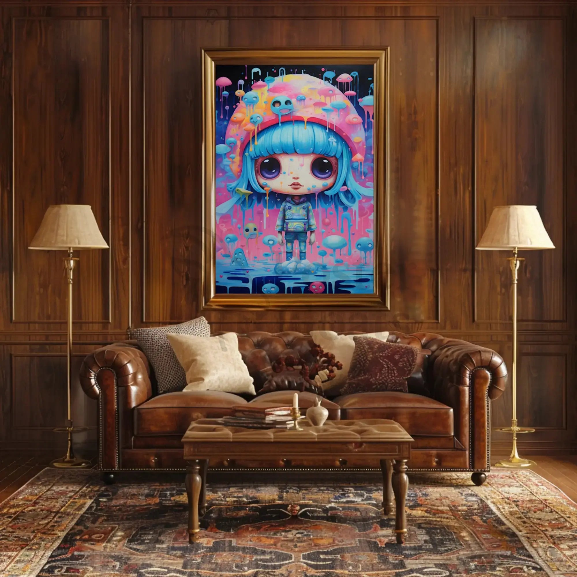 Dreamy Childlike Fantasy Art Pop Culture Poster PosterGoat