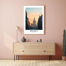 Dresden Cityscape at Sunrise Urban or Cityscape Poster PosterGoat