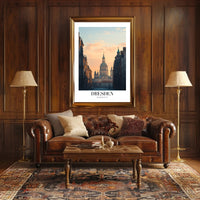 Dresden Cityscape at Sunrise Urban or Cityscape Poster PosterGoat