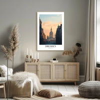 Dresden Cityscape at Sunrise Urban or Cityscape Poster PosterGoat