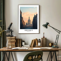 Dresden Cityscape at Sunrise Urban or Cityscape Poster PosterGoat
