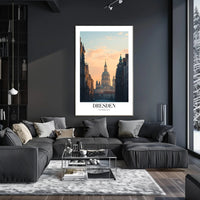 Dresden Cityscape at Sunrise Urban or Cityscape Poster PosterGoat