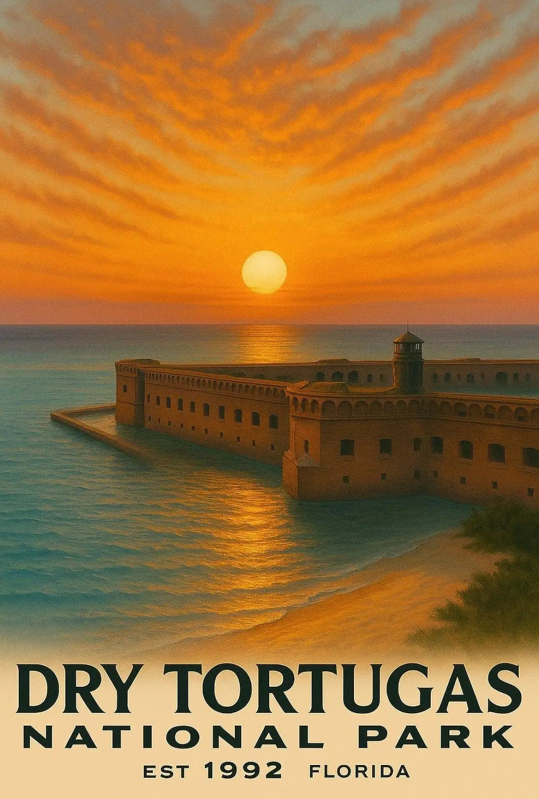 Dry Tortugas National Park Travel Poster PosterGoat
