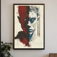 Duality Unveiled: Abstract, Artistic Portrait Poster PosterGoat