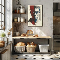 Duality Unveiled: Abstract, Artistic Portrait Poster PosterGoat