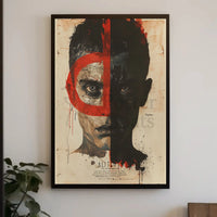 Duality and Intrigue Face Design - Abstract Poster PosterGoat