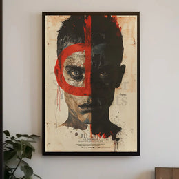Duality and Intrigue Face Design - Abstract Poster PosterGoat
