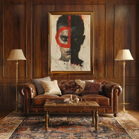 Duality and Intrigue Face Design - Abstract Poster PosterGoat