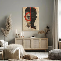 Duality and Intrigue Face Design - Abstract Poster PosterGoat