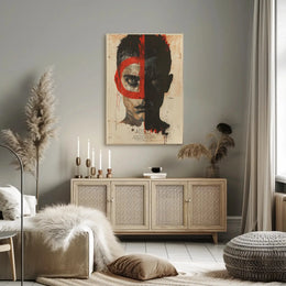 Duality and Intrigue Face Design - Abstract Poster PosterGoat