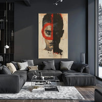 Duality and Intrigue Face Design - Abstract Poster PosterGoat
