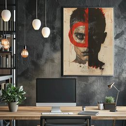 Duality and Intrigue Face Design - Abstract Poster PosterGoat