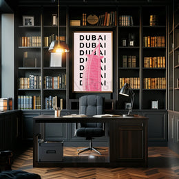 Dubai Architectural Icon Modern Travel Poster PosterGoat