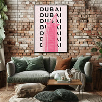 Dubai Architectural Icon Modern Travel Poster PosterGoat