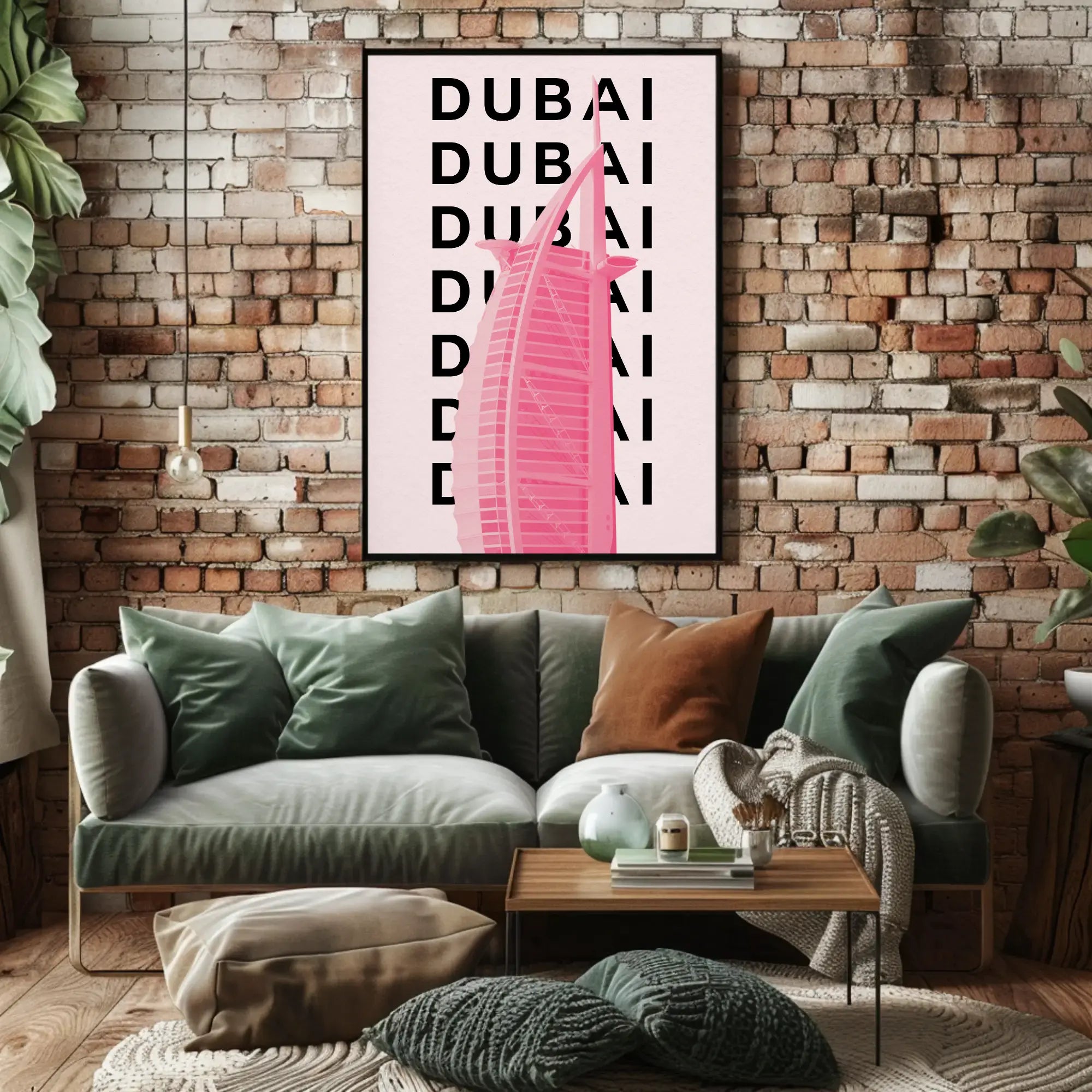 Dubai Architectural Icon Modern Travel Poster PosterGoat