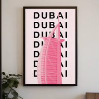 Dubai Architectural Icon Modern Travel Poster PosterGoat