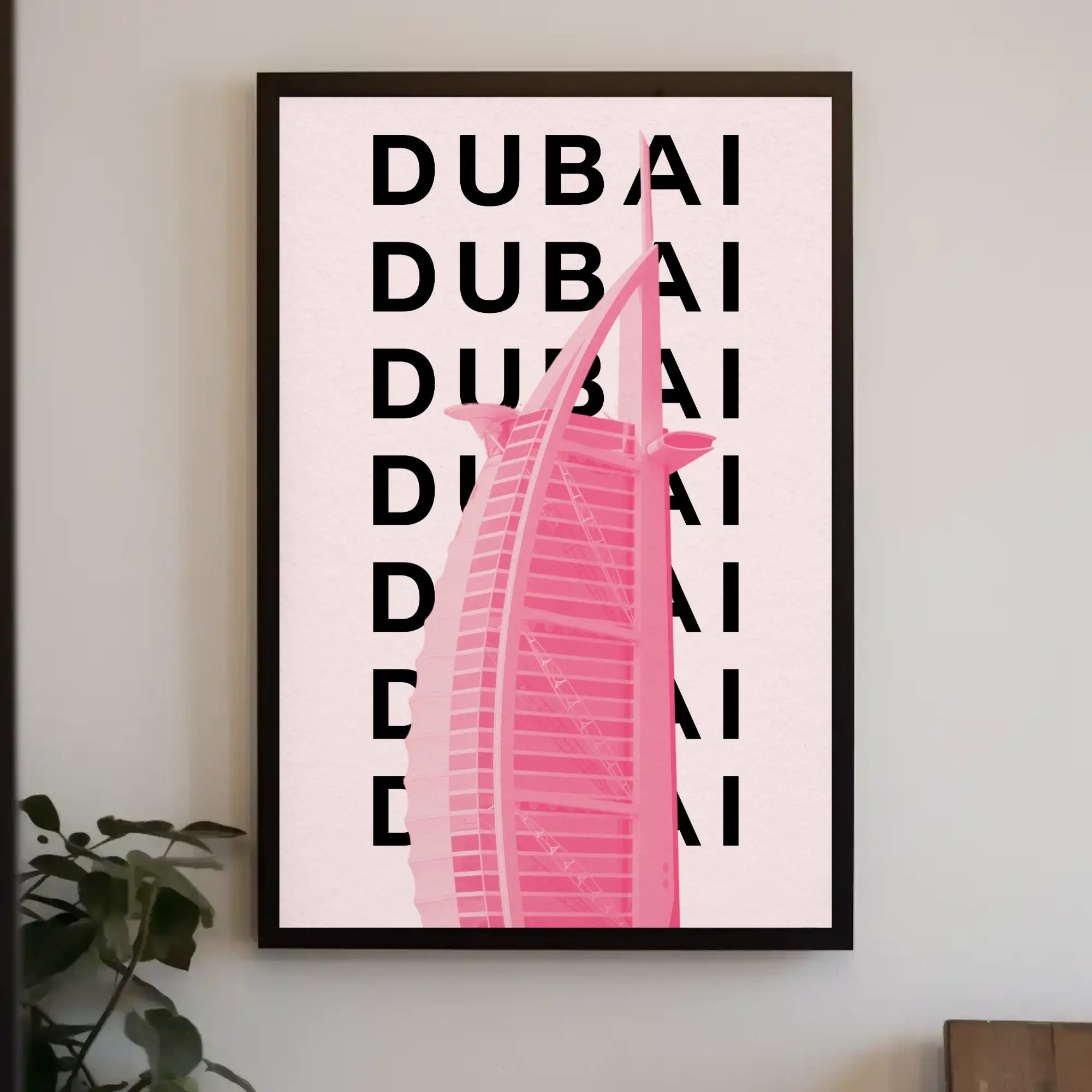 Dubai Architectural Icon Modern Travel Poster PosterGoat