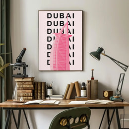 Dubai Architectural Icon Modern Travel Poster PosterGoat