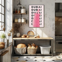 Dubai Architectural Icon Modern Travel Poster PosterGoat