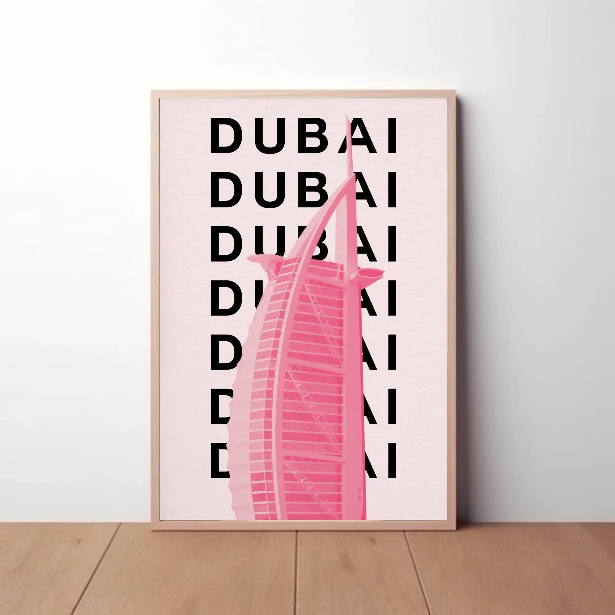 Dubai Architectural Icon Modern Travel Poster PosterGoat