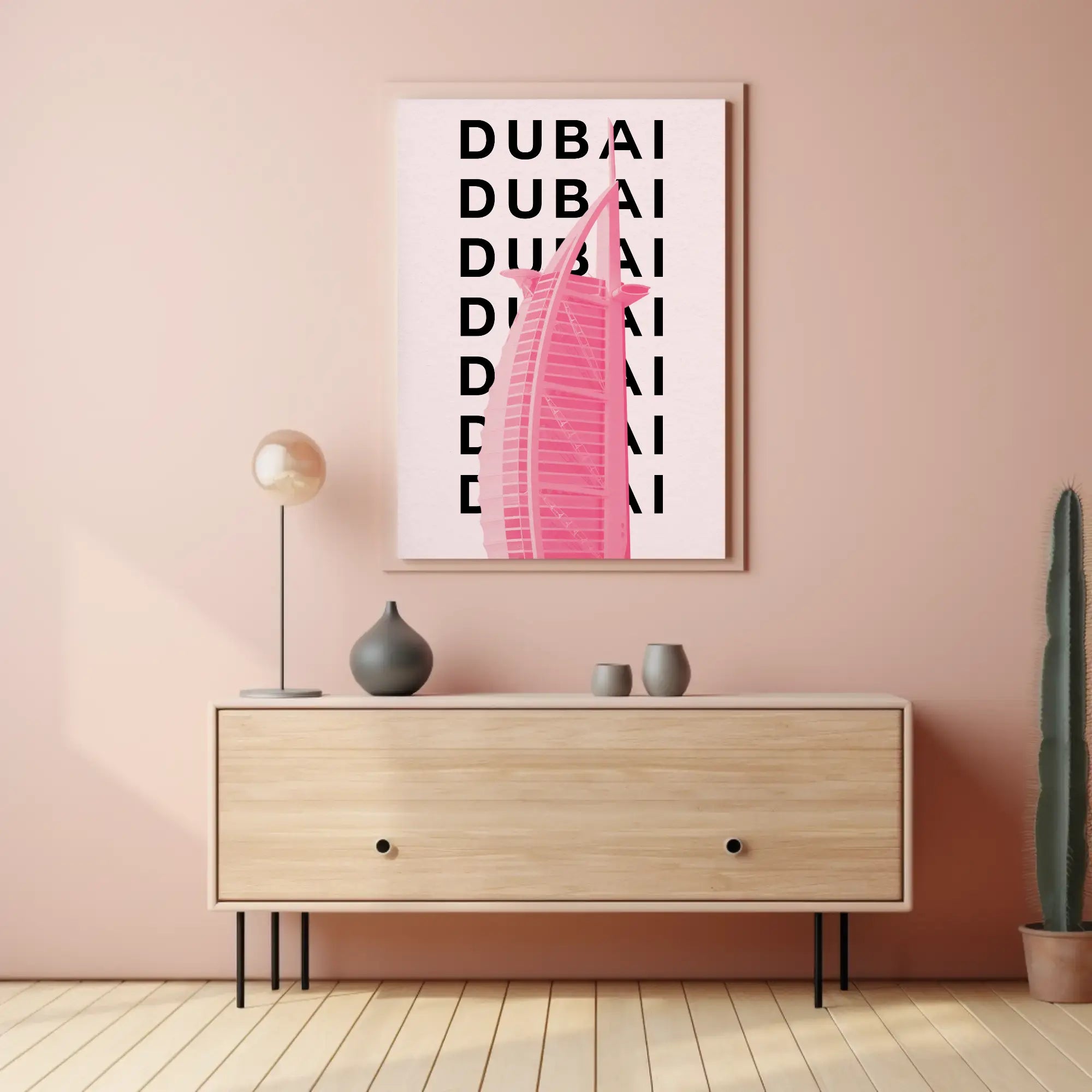 Dubai Architectural Icon Modern Travel Poster PosterGoat