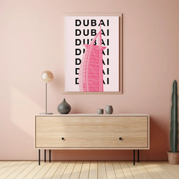 Dubai Architectural Icon Modern Travel Poster PosterGoat