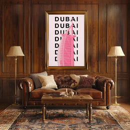 Dubai Architectural Icon Modern Travel Poster PosterGoat