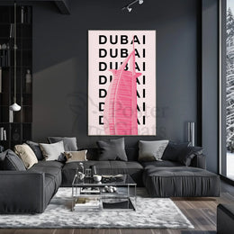 Dubai Architectural Icon Modern Travel Poster PosterGoat