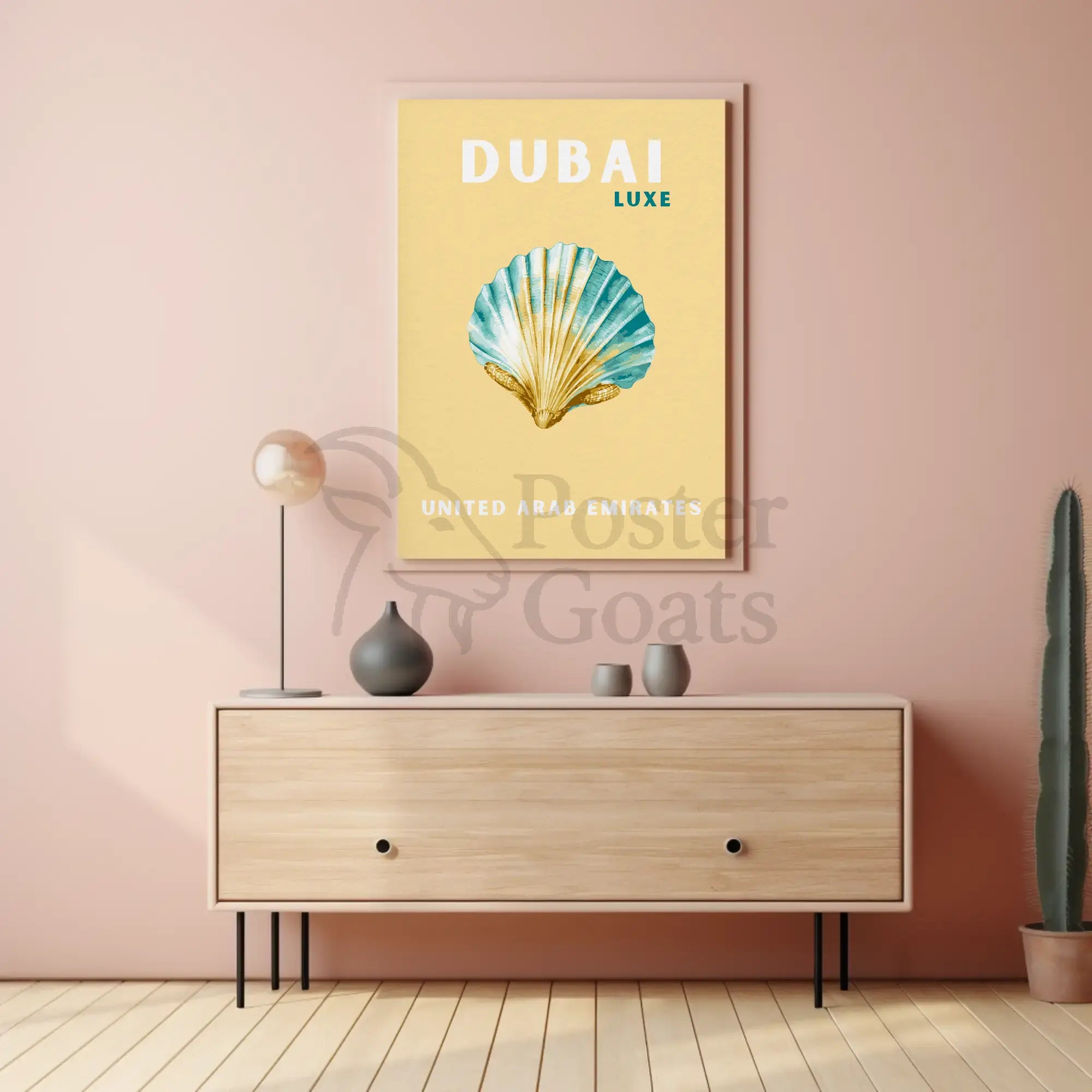 Dubai Luxe Minimalist Art Travel Poster PosterGoat