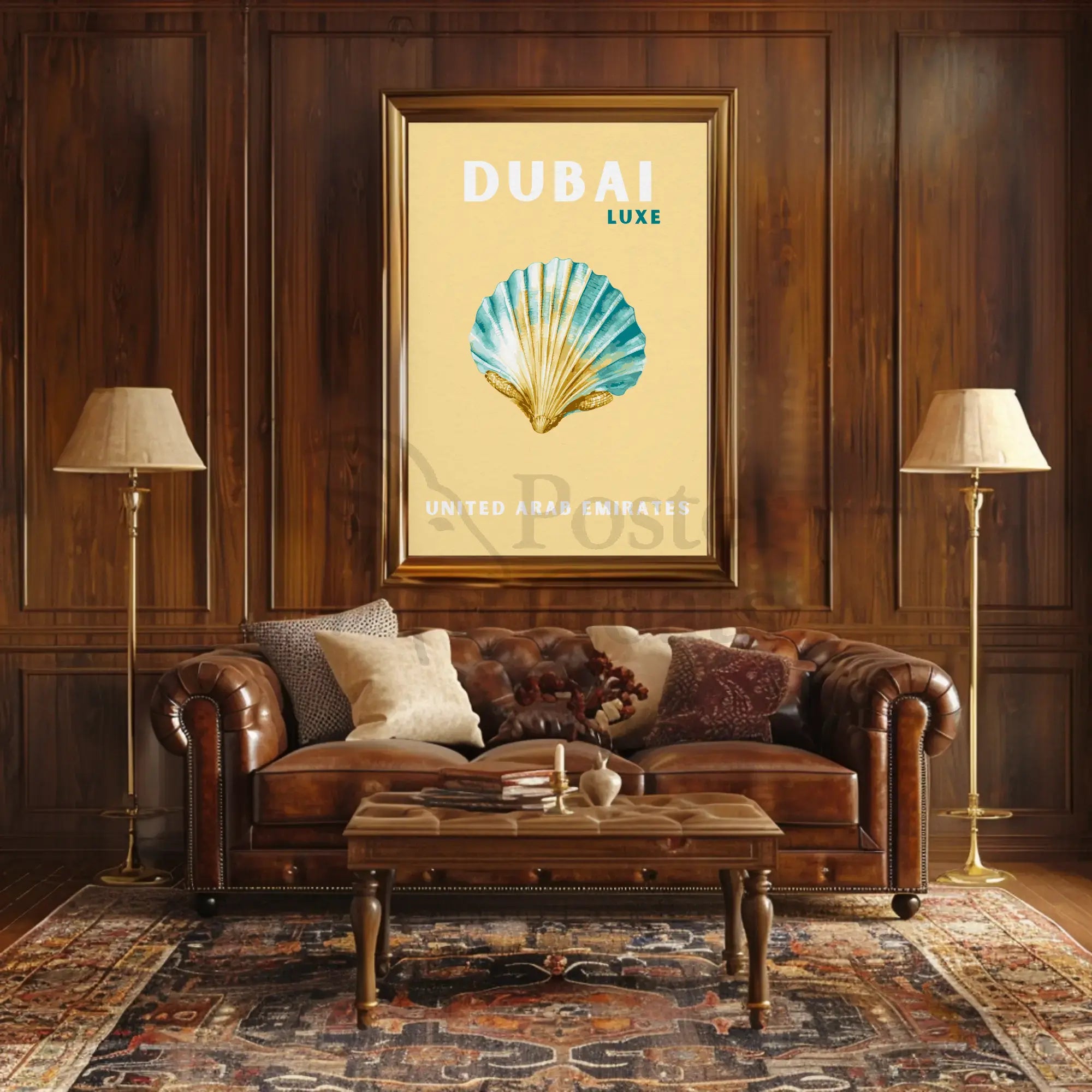 Dubai Luxe Minimalist Art Travel Poster PosterGoat