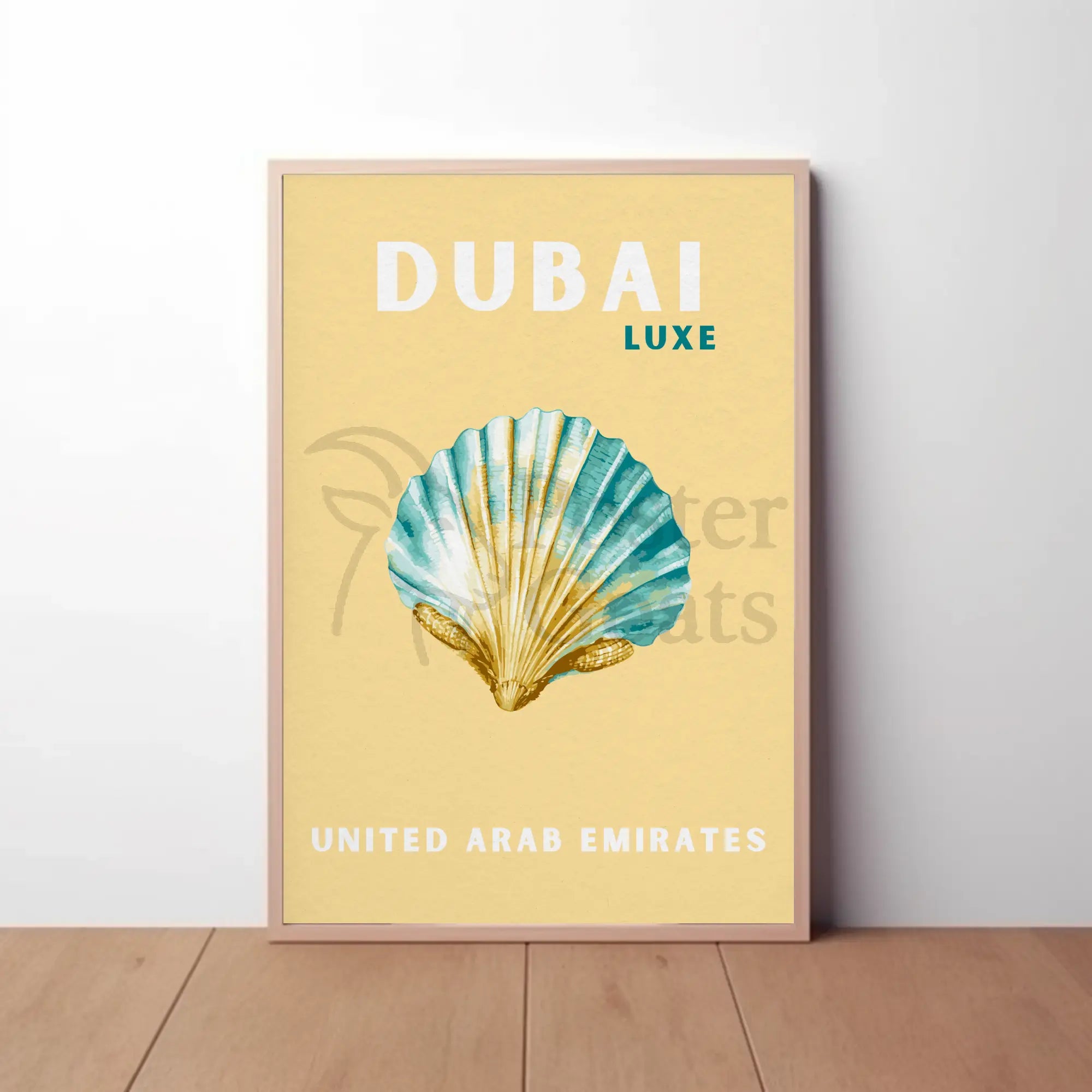 Dubai Luxe Minimalist Art Travel Poster PosterGoat