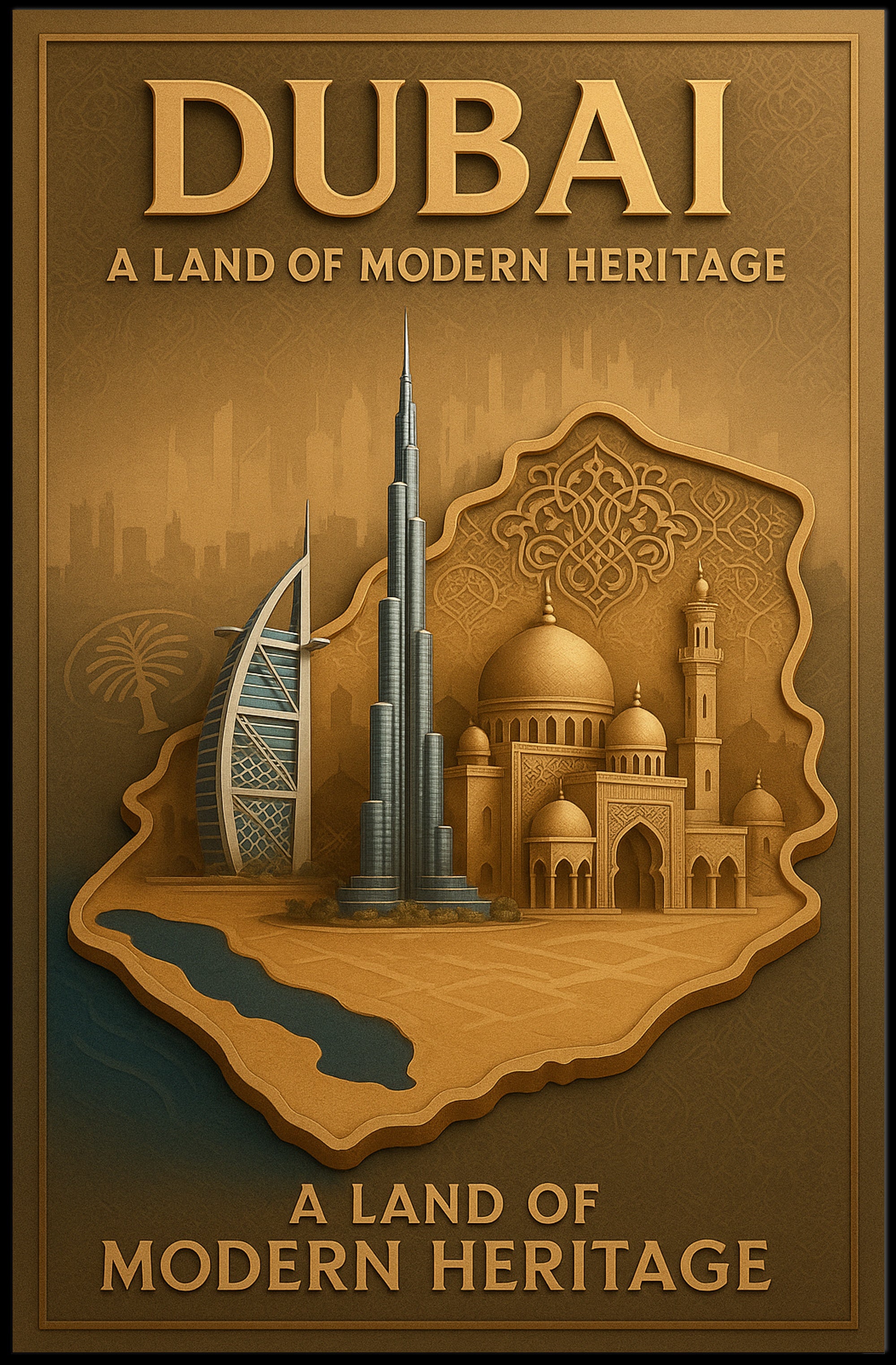 Dubai Modern Heritage Wall Art Print PosterGoat